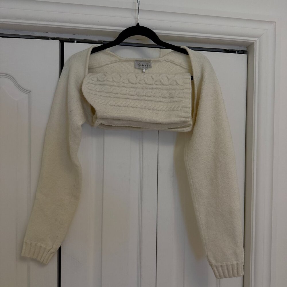 WAYF Cable Knit Two-Piece Set – Cream - Picture 2 of 5